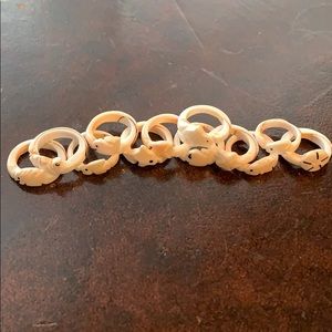 kids assorted sea creature seashell rings